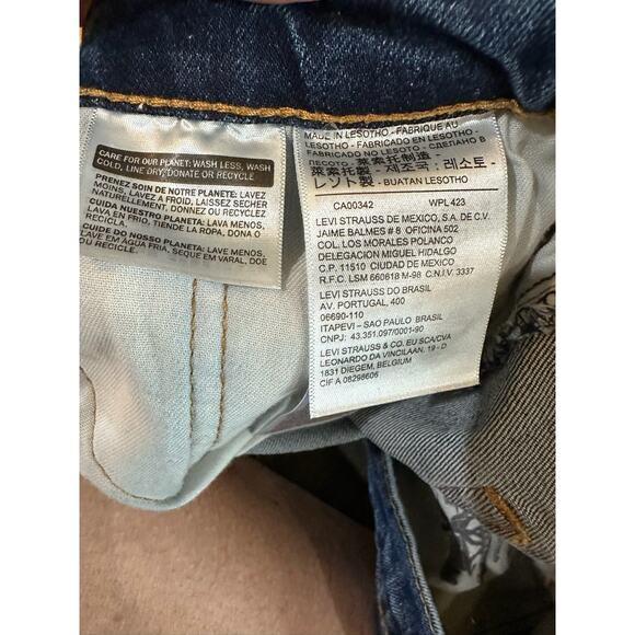 Levi's Men's 505 Jean Regular Fit Straight Leg Dark Blue Size (40 X 30)‎ - Picture 7 of 7